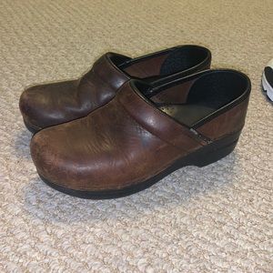 Brown Leather Danskos